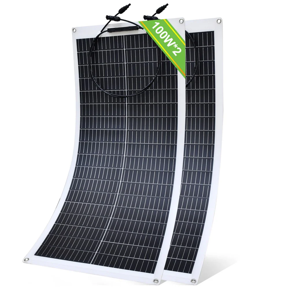 100Wp 12V Flexibles Solarmodul Monokristallin - Image 10