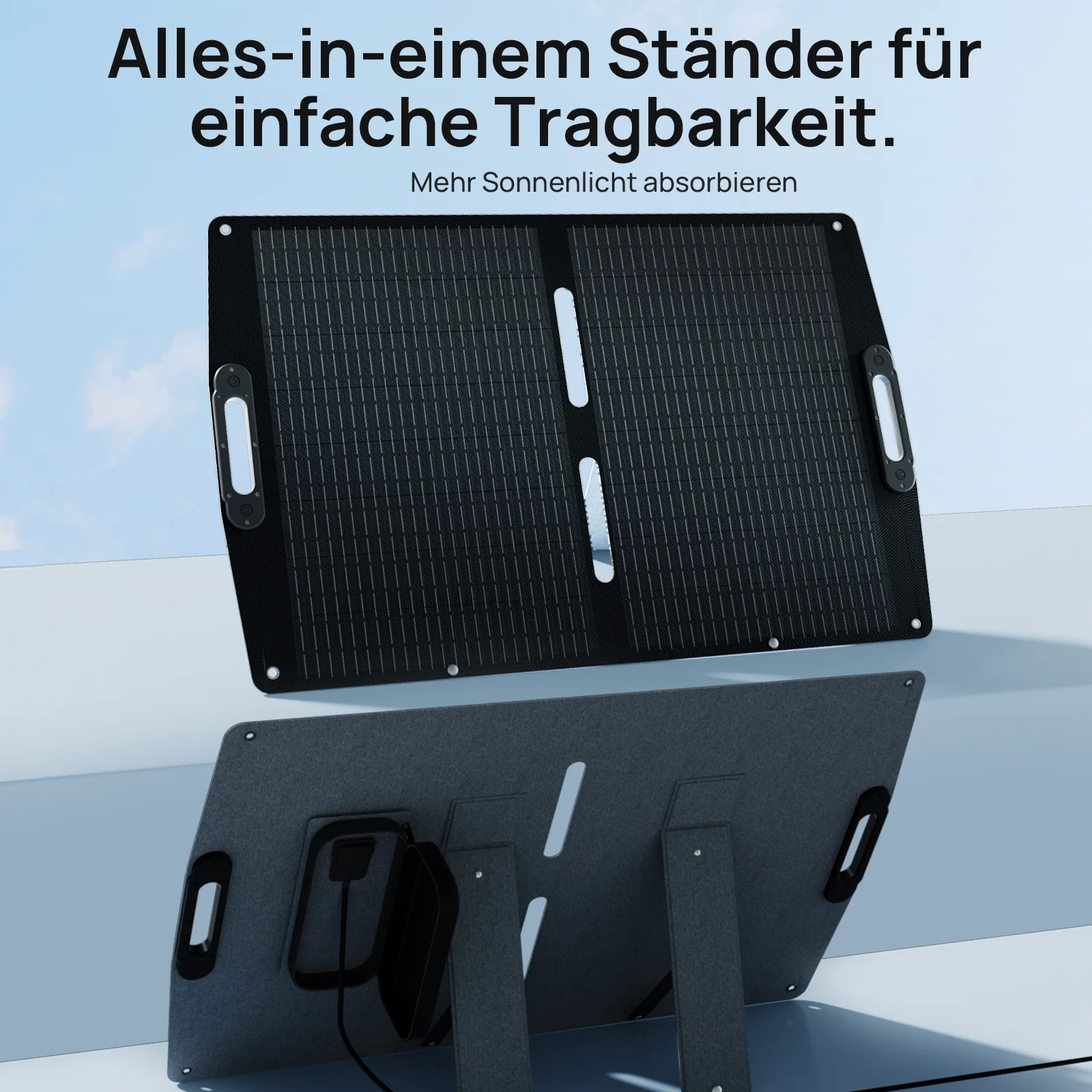 ECO-WORTHY 100Wp 12V Faltbares Solarpanel Pro für Camping - Image 7