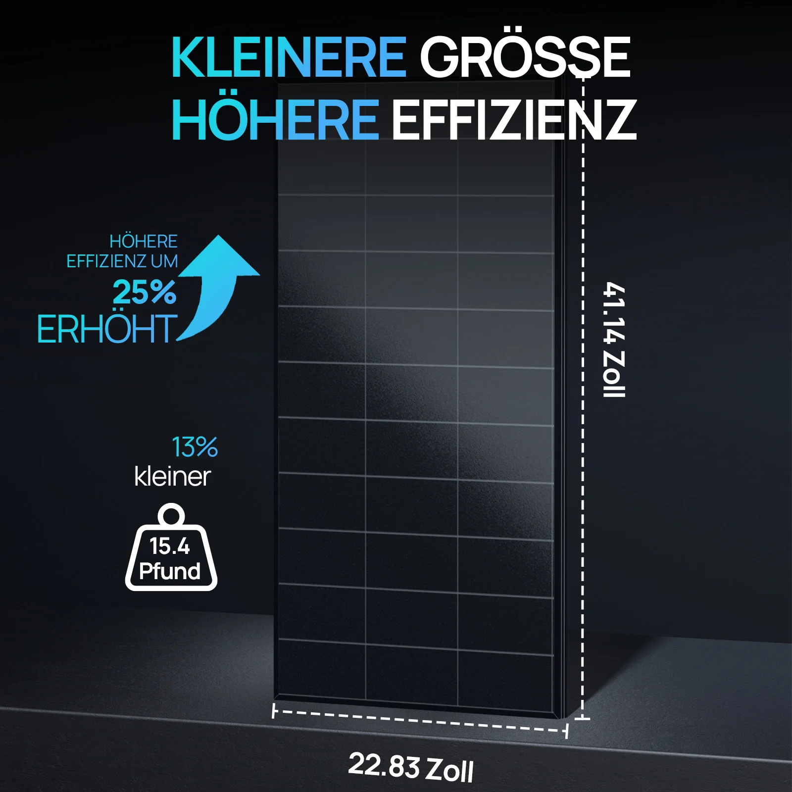 ECO-WORTHY 120W 12V Vollschwarzes BC Solarmodul | Hohem Wirkungsgrad von 25 % - Image 5