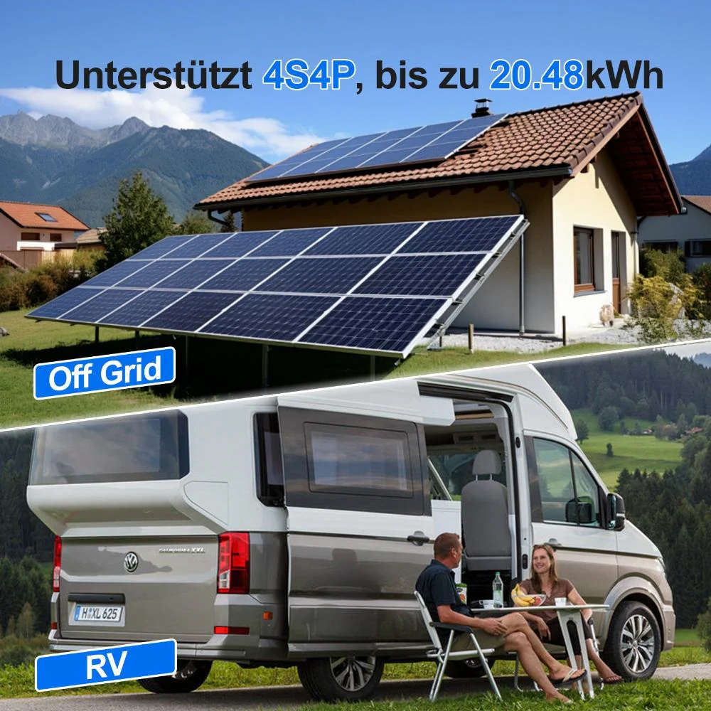 Eco-Worthy Schutz-Serie 12V 100Ah LiFePO4 Lithium Batterie—Bluetooth und Untertemperaturschutz—LED-Statusleuchte - Image 6