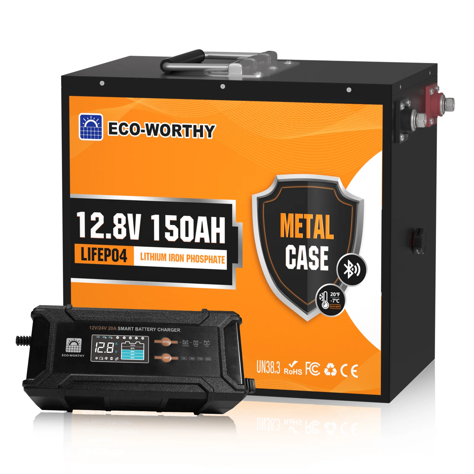 Eco-Worthy 12V 150Ah LiFePO4 Lithium Batterie—Bluetooth und Untertemperaturschutz - Image 11