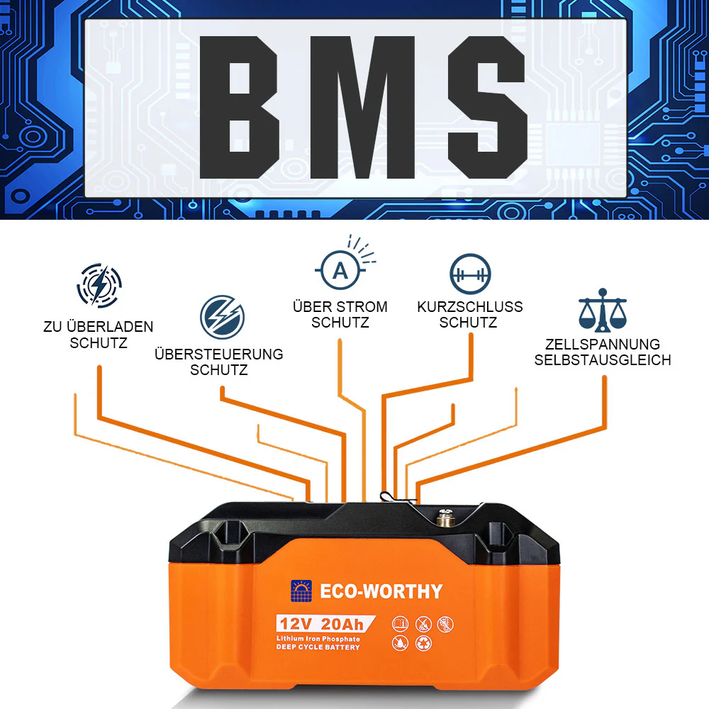 12V 20Ah tragbarer LiFePO4 Lithium Batterie - Image 9