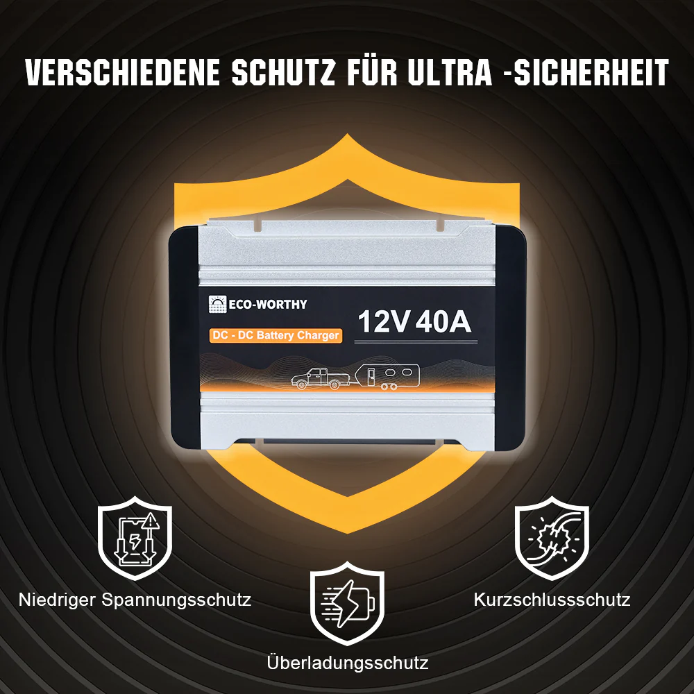 12V 20A & 40A MPPT DC Zu DC Batterieladegerät Für 12V LiFePO4, Blei-Säure, SLA, Gel, AGM Und Calcium-Batterien - Image 4