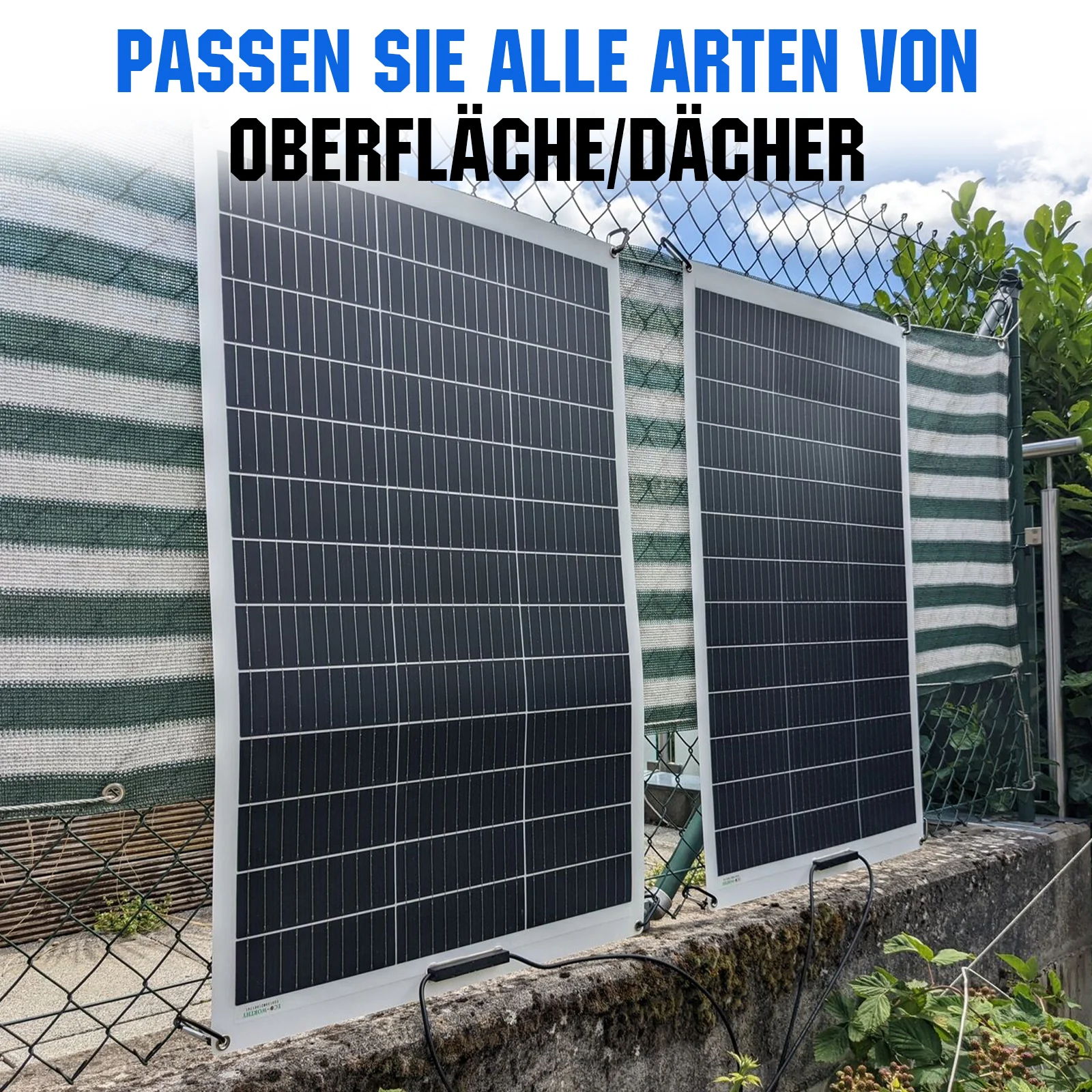 Eco-Worthy 130Wp 12V Flexibles Solarmodul Monokristallin - Image 11