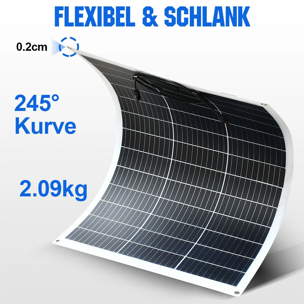 Eco-Worthy 130Wp 12V Flexibles Solarmodul Monokristallin - Image 3