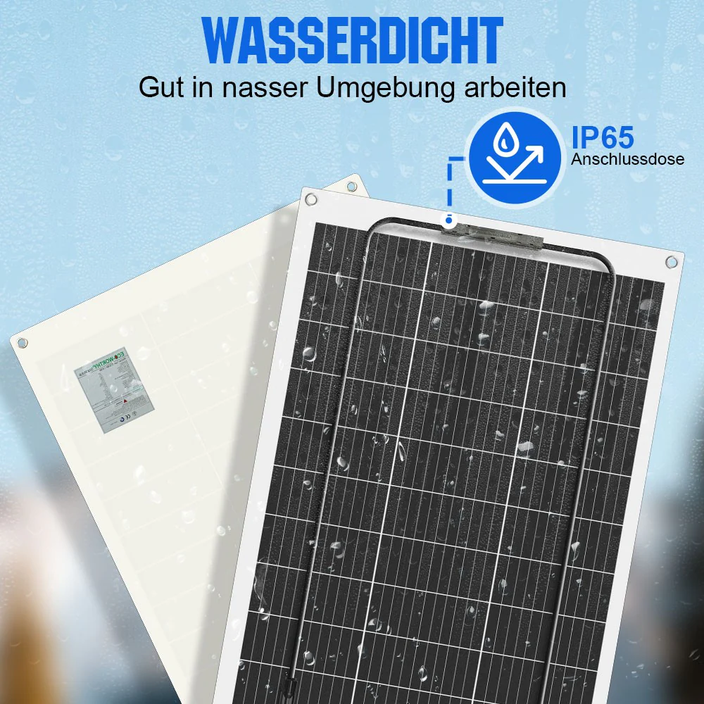 Eco-Worthy 130Wp 12V Flexibles Solarmodul Monokristallin - Image 4