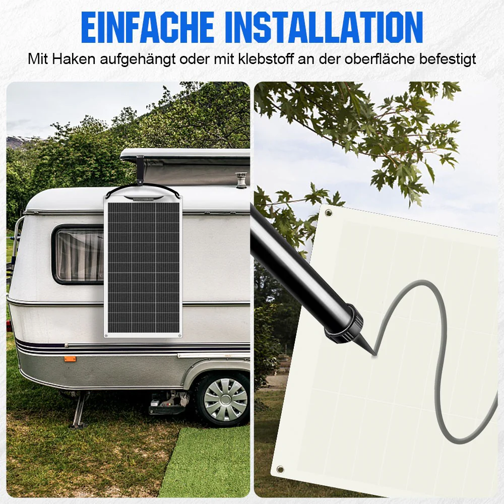 Eco-Worthy 130Wp 12V Flexibles Solarmodul Monokristallin - Image 6