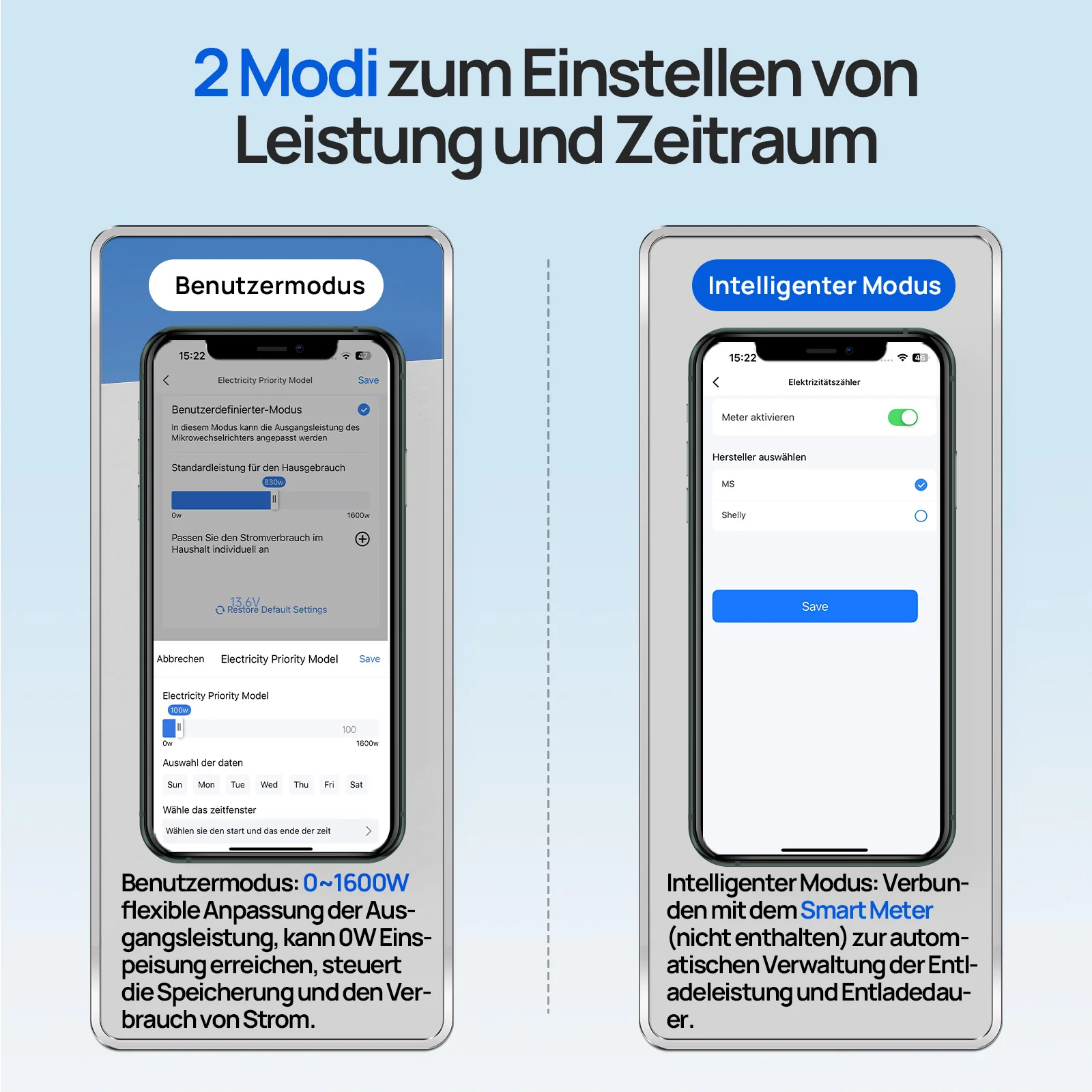 1720W Balkonkraftwerk mit 48V 100Ah LiFePO4 Batterie und Hub 800W Stromspeicher - Image 5