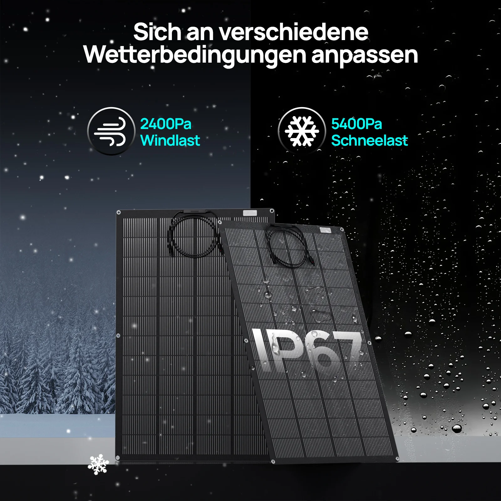 Eco-Worthy 200Wp 24V Flexibles Solarmodul Monokristallin - Image 7