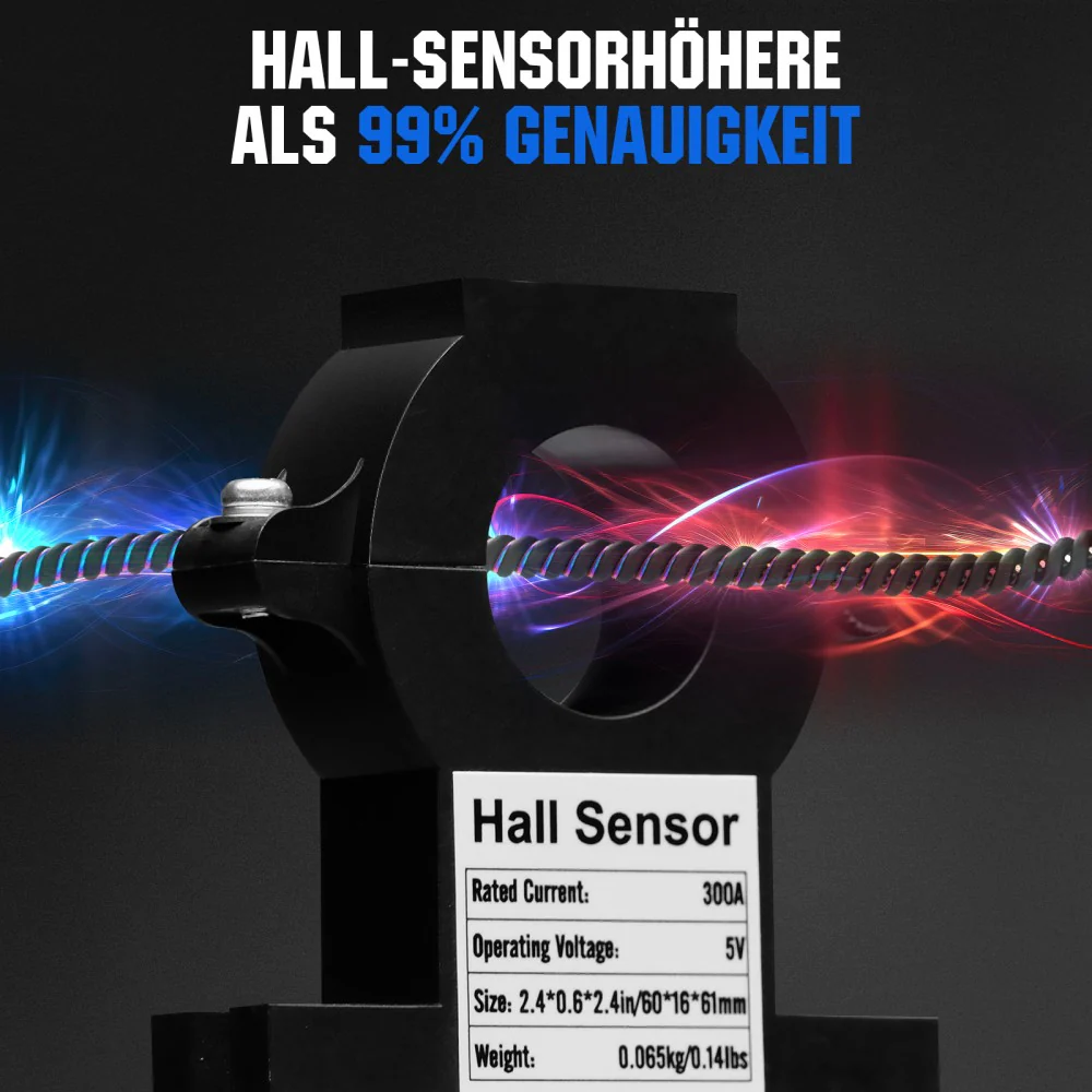 300A 3,5" berührbares Display Battery Monitor mit Hall-Sensor für AGM und Lithium Batterien (LiFePO4) - Image 4