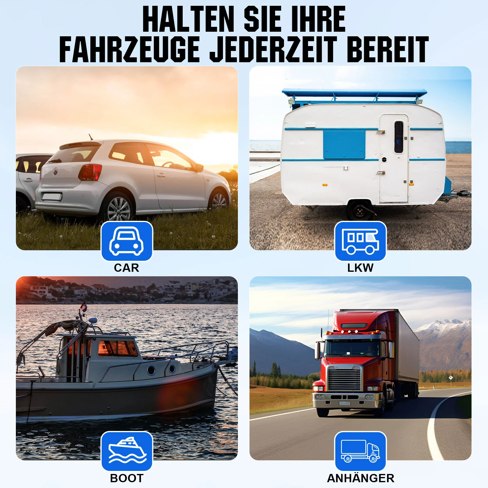 5Wp 10Wp Tragbares Solar-Erhaltungsladegerät für 12V-Batterien in Auto & Boot - Image 11