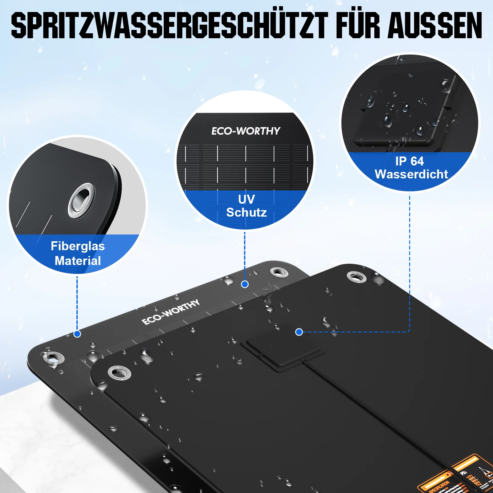 5Wp 10Wp Tragbares Solar-Erhaltungsladegerät für 12V-Batterien in Auto & Boot - Image 6