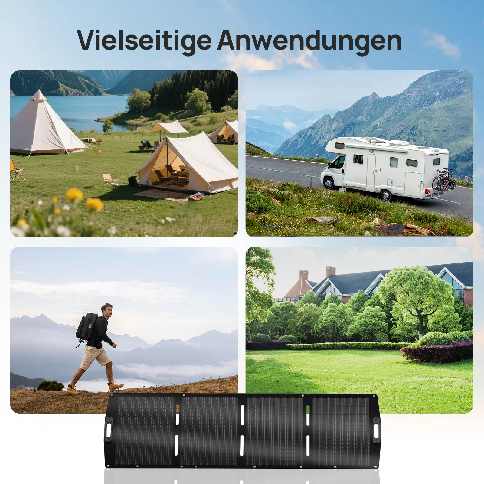 ECO-WORTHY 200Wp 24V Faltbares Solarpanel Pro für Camping, RV - Image 10