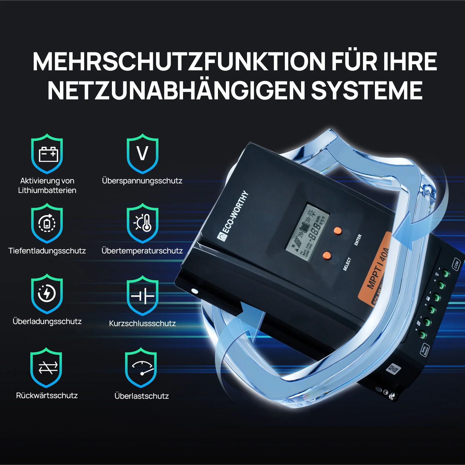 Eco-Worthy 24V 400W Solarkit für Boote und Schiffe mit 200W Flexibles Solarmodul - Image 6