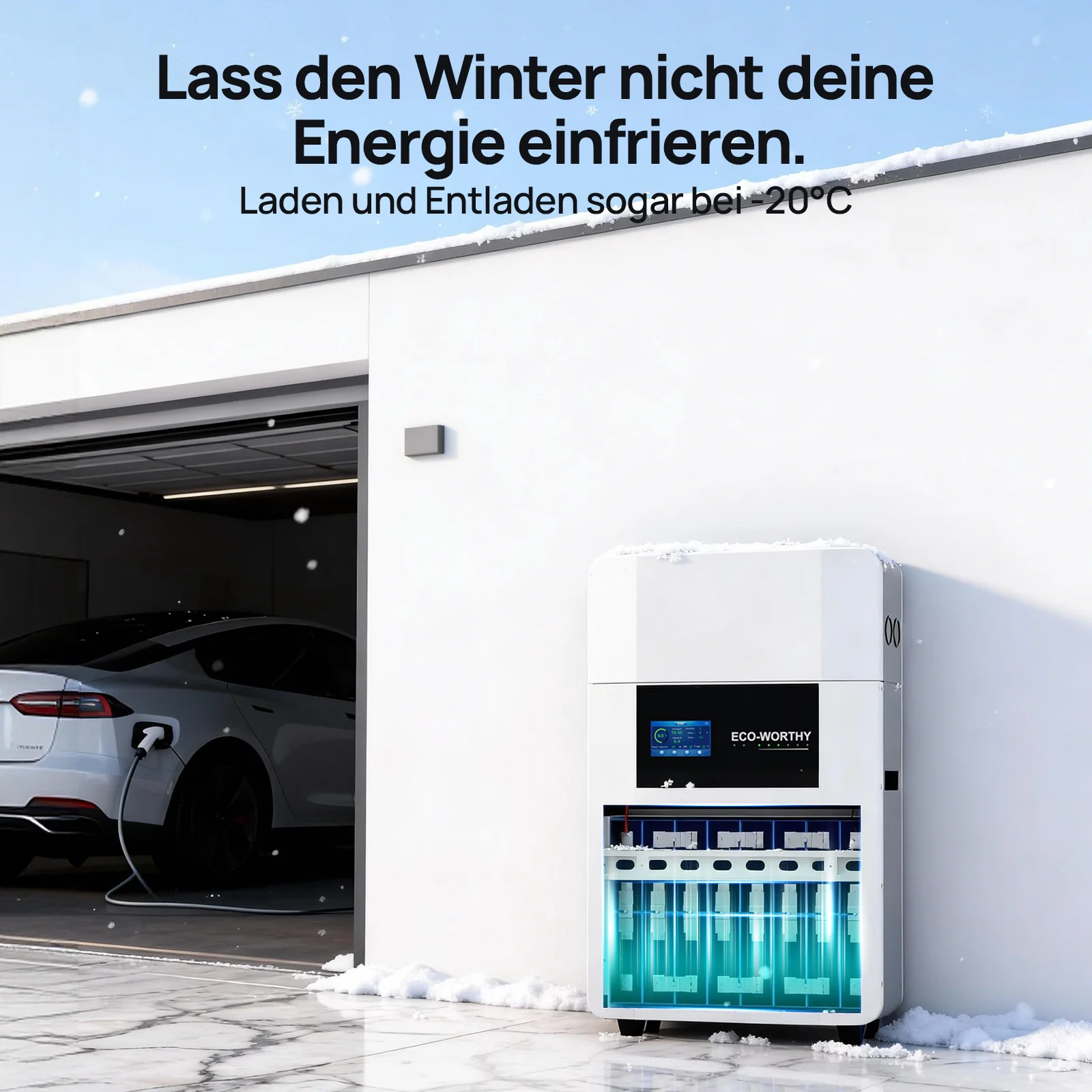 Eco-Worthy  48V 100Ah Wand-Innenbatterie mit Anschlussdose—IEC 62619—Für niedrige Temperaturen geeignet—10 Jahre Garantie - Image 3