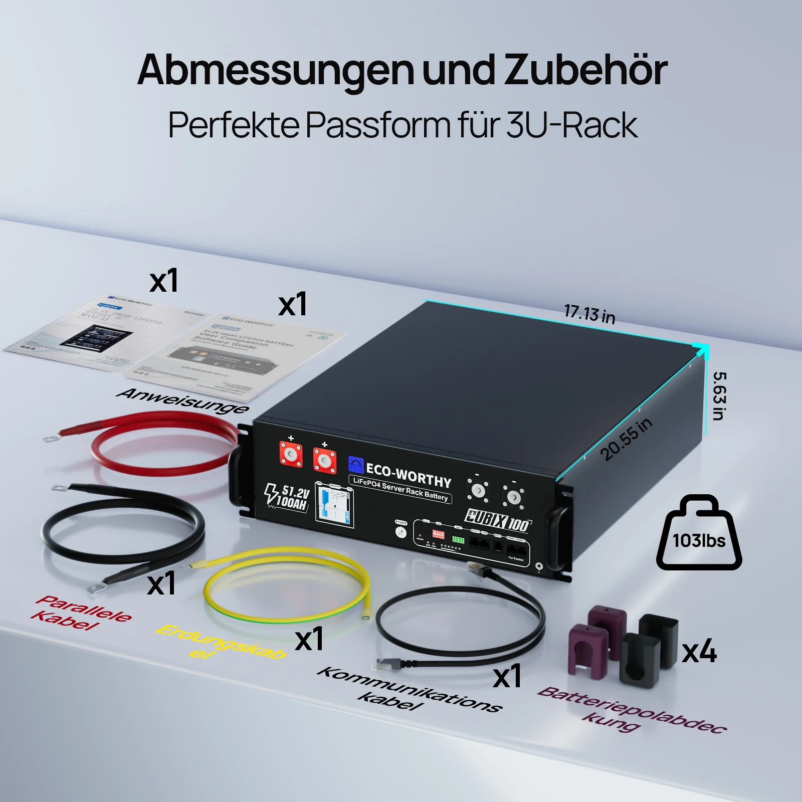 Eco-Worthy Home Backup Solarstrom Bündel—48V 100AH Lithium Batterie und 48V 5000W All-in-One-Wechselrichter - Image 11