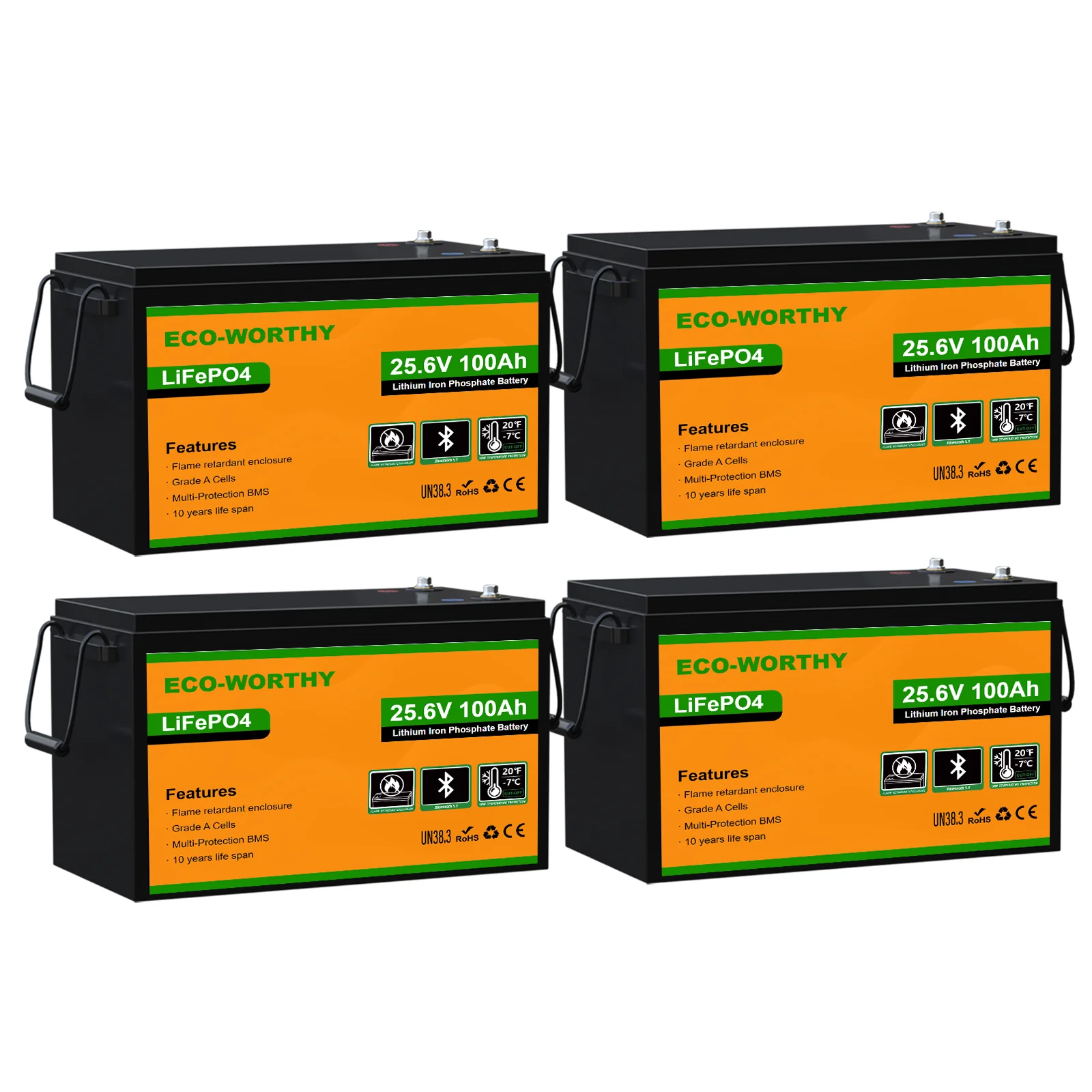 Eco-Worthy 24V 100Ah LiFePO4 Lithium Batterie—Bluetooth und Untertemperaturschutz - Image 11