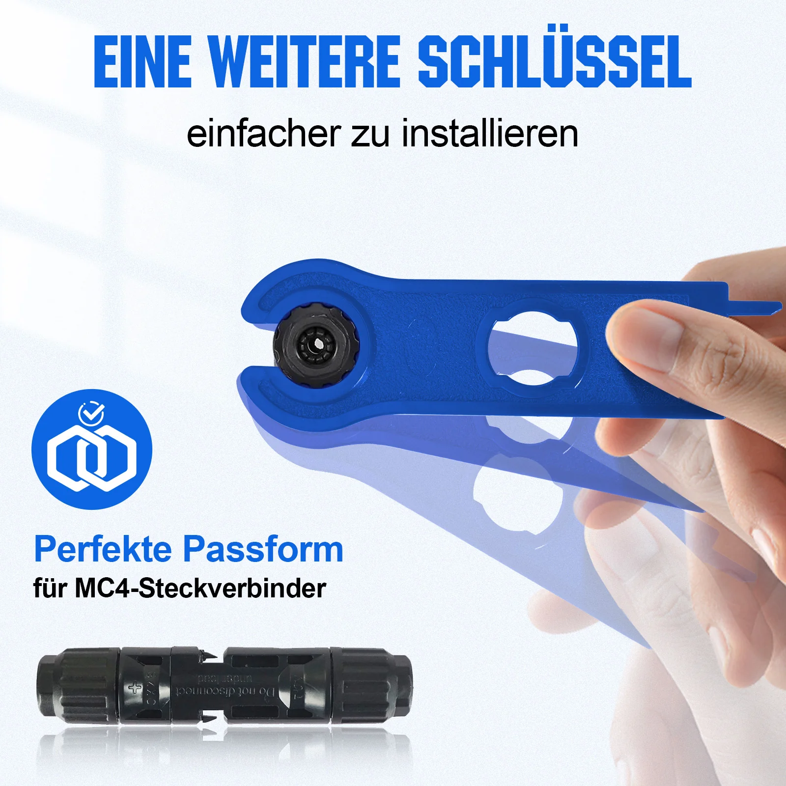 Solar Crimpzangen Set für 2,5/4,0/6,0mm² Solarkabel, 10 Paar Solarstecker + 2 x Solarschlüssel, Set für Solarinstallation, Photovoltaik - Image 4