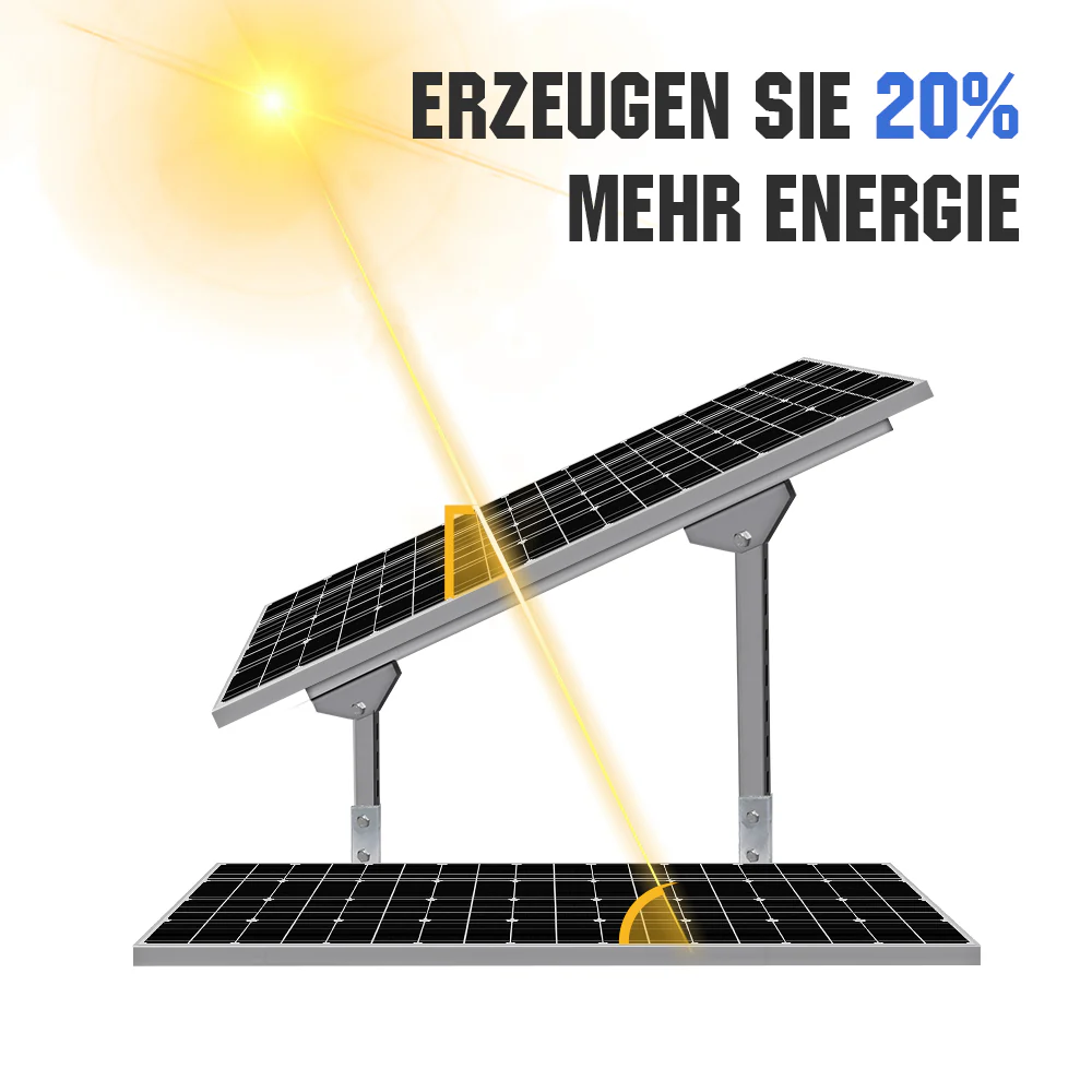 Verstellbare mehrteilige Solarmodul Montagehalterungen für 1-4 Stück Solarmodule - Image 10