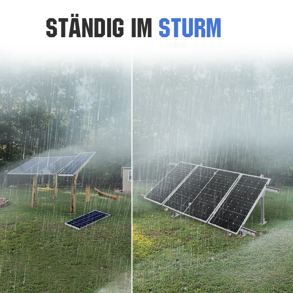 Verstellbare mehrteilige Solarmodul Montagehalterungen für 1-4 Stück Solarmodule - Image 11