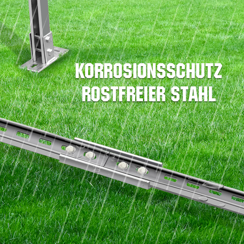 Verstellbare mehrteilige Solarmodul Montagehalterungen für 1-4 Stück Solarmodule - Image 8