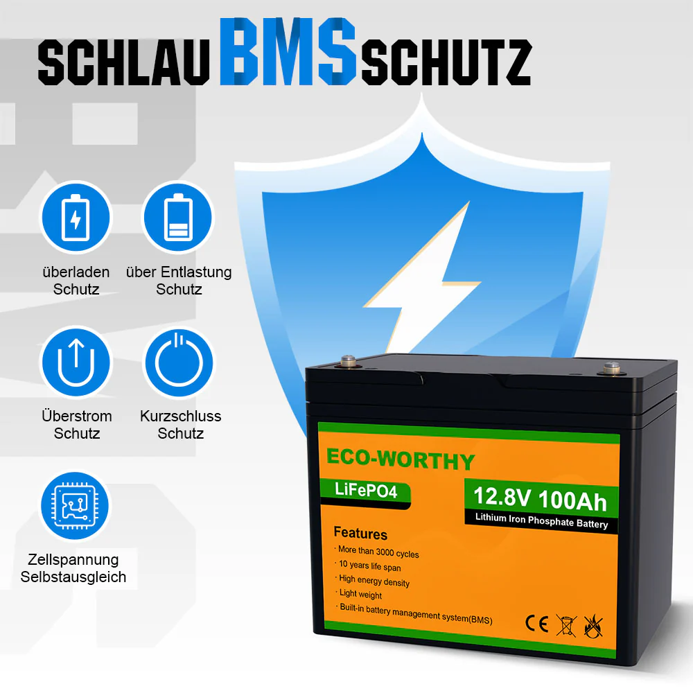 Wohnmobile 130Wp 260Wp 390Wp 520Wp 12V Komplettset Solaranlage mit 130Wp Semi-Flexibles Solarmodul+Lithium Speicher - Image 8